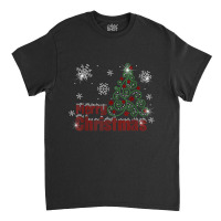 Sparklenation Merry Christmas Tree Bling Rhinestone T Shirt Classic T-shirt | Artistshot