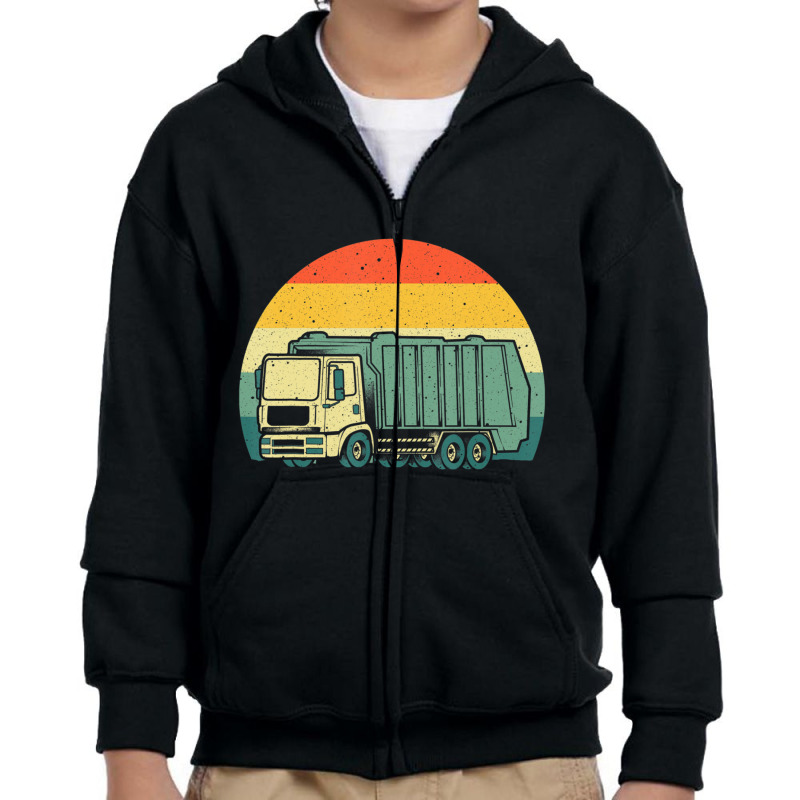 Garbage Truck S Men Women Trash Truck Youth Zipper Hoodie by cm-arts | Artistshot