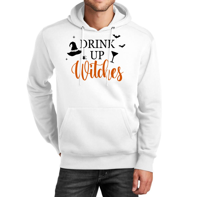 Drink Up Witches Funny Halloween Novelty Fall Holiday Item Long Sleeve Unisex Hoodie by cm-arts | Artistshot