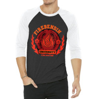 Womens Firebendin University Fire Nation V-neck 3/4 Sleeve Shirt | Artistshot