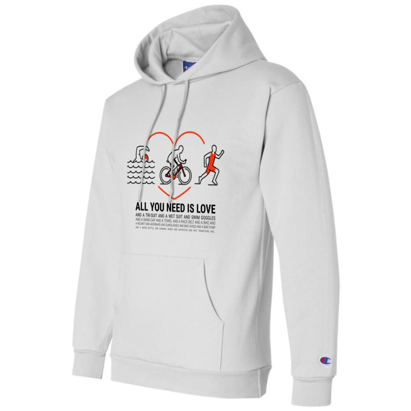 All You Need Is Love Quot  Triathlete Champion Hoodie by YAMARIMULERO | Artistshot