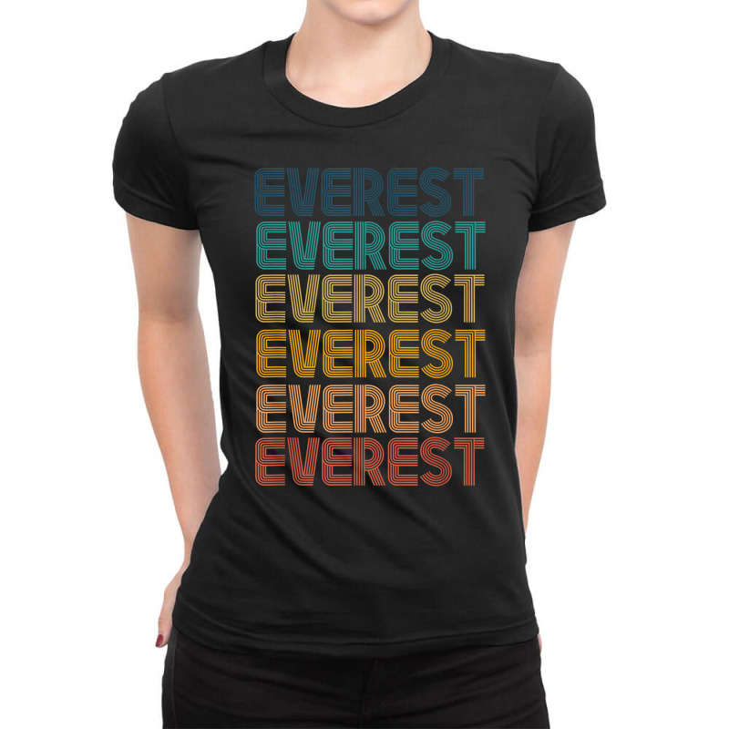 Retro Vintage Everest Classic Name Cool 80s 90s T Shirt Ladies Fitted T-Shirt by cm-arts | Artistshot