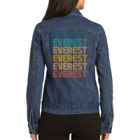 Retro Vintage Everest Classic Name Cool 80s 90s T Shirt Ladies Denim Jacket | Artistshot