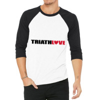 Cool Design For Triathlon With Lots Of Love 3/4 Sleeve Shirt | Artistshot