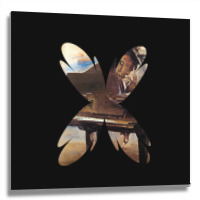 Beautiful Pianist Art Abstract Futuristic Digital Graphic Metal Print Square | Artistshot