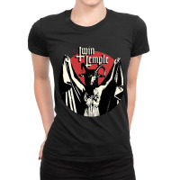 Twin Temple Ladies Fitted T-shirt | Artistshot