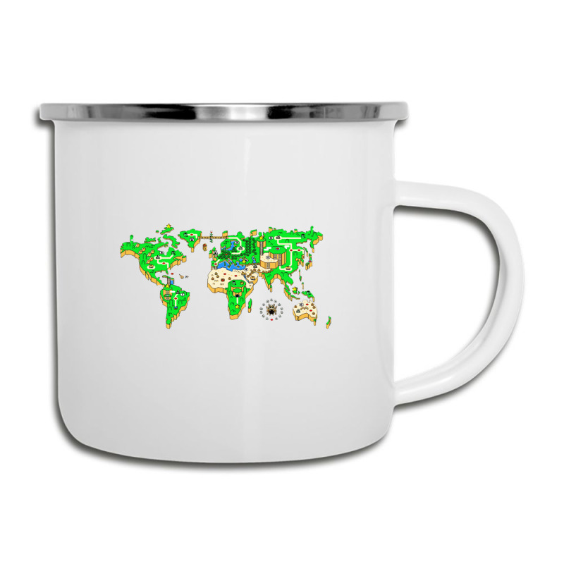 World Map Smw Snes Style Gift Camper Cup | Artistshot