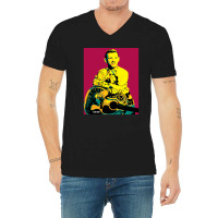 Hank Snow Clarence Eugene Snow The Singing Ranger The Yodeling Ranger  V-neck Tee | Artistshot