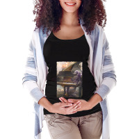 Beautiful Piano Musician Art Abstract Ver1 Futuristic Digital Graphic Maternity Scoop Neck T-shirt | Artistshot