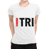 I Tri Ladies Fitted T-shirt | Artistshot