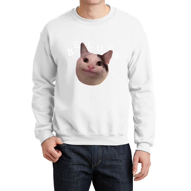 Beluga Cat Discord Crewneck Sweatshirt | Artistshot