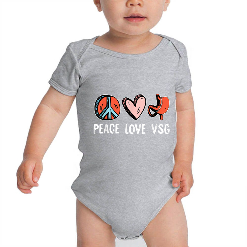 Peace Love Vsg Bariatric Surgery Gastric Sleeve Medical Gift T Shirt Baby Bodysuit by cm-arts | Artistshot