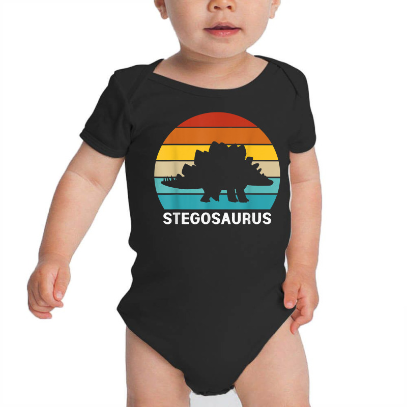 Retro Dinosaur Women Stegosaurus T Shirt Baby Bodysuit | Artistshot