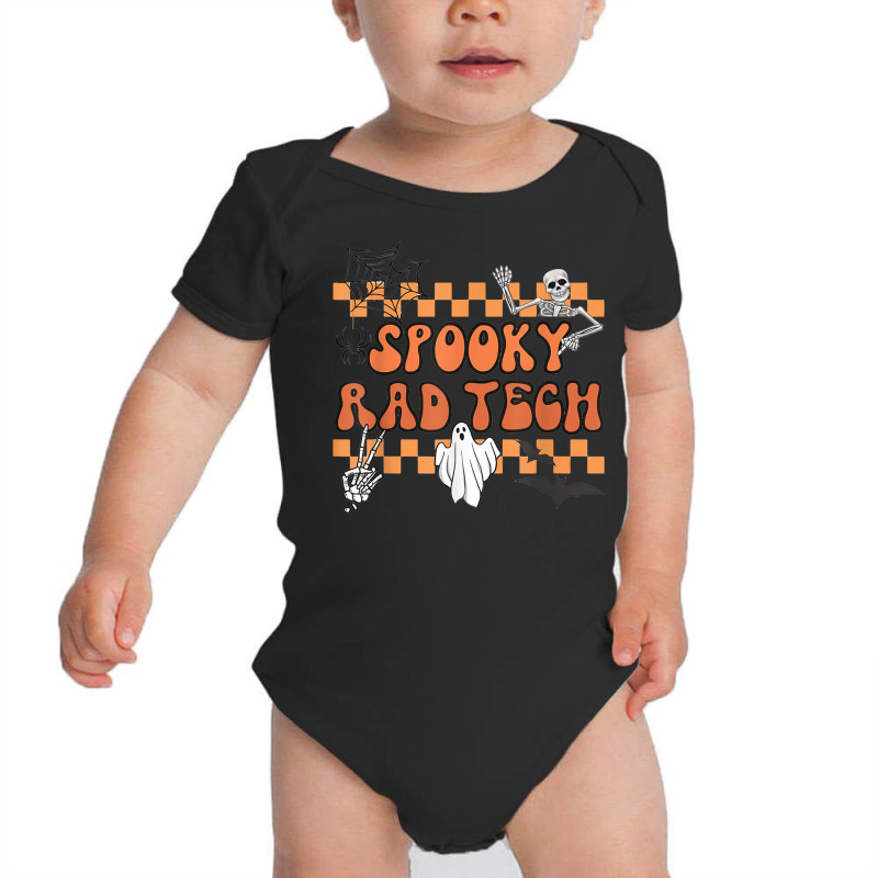 Groovy Spooky Rad Tech Retro Radiologist Halloween Xray Tech T Shirt Baby Bodysuit by cm-arts | Artistshot