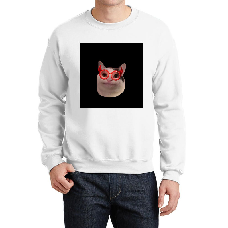 Beluga Cat Discord Pfp  Chiffon Top Crewneck Sweatshirt | Artistshot