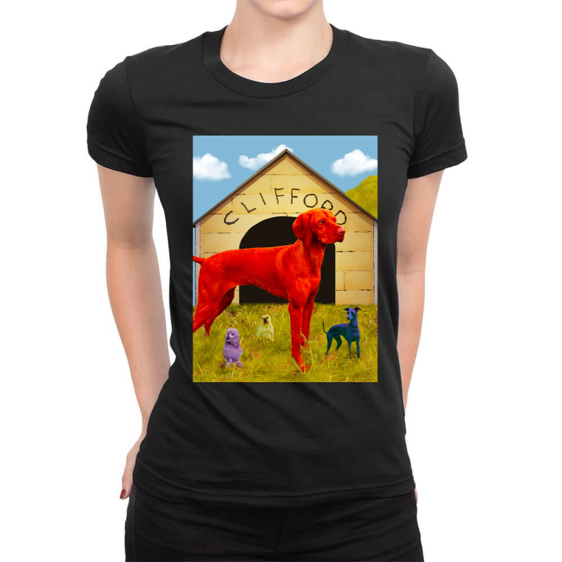 Clifford The Big Red Dog Ladies Fitted T-Shirt by TIMOTHYSHRINER | Artistshot