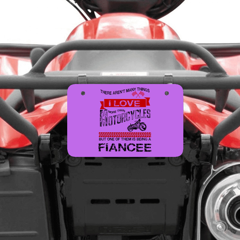 This Fiance Loves Motorcycles Atv License Plate | Artistshot