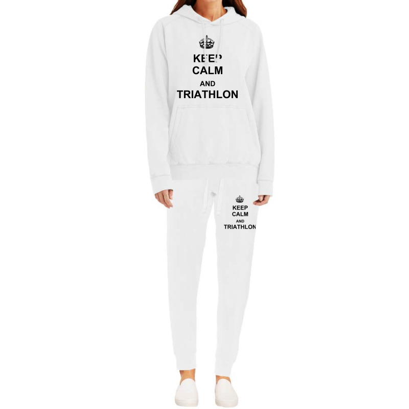 Keep Calm And Triathlon Hoodie & Jogger set by YAMARIMULERO | Artistshot