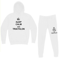 Keep Calm And Triathlon Hoodie & Jogger Set | Artistshot