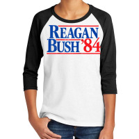 Reagan Bush '84 Vintage Republican Raglan Baseball Tee Youth 3/4 Sleeve | Artistshot