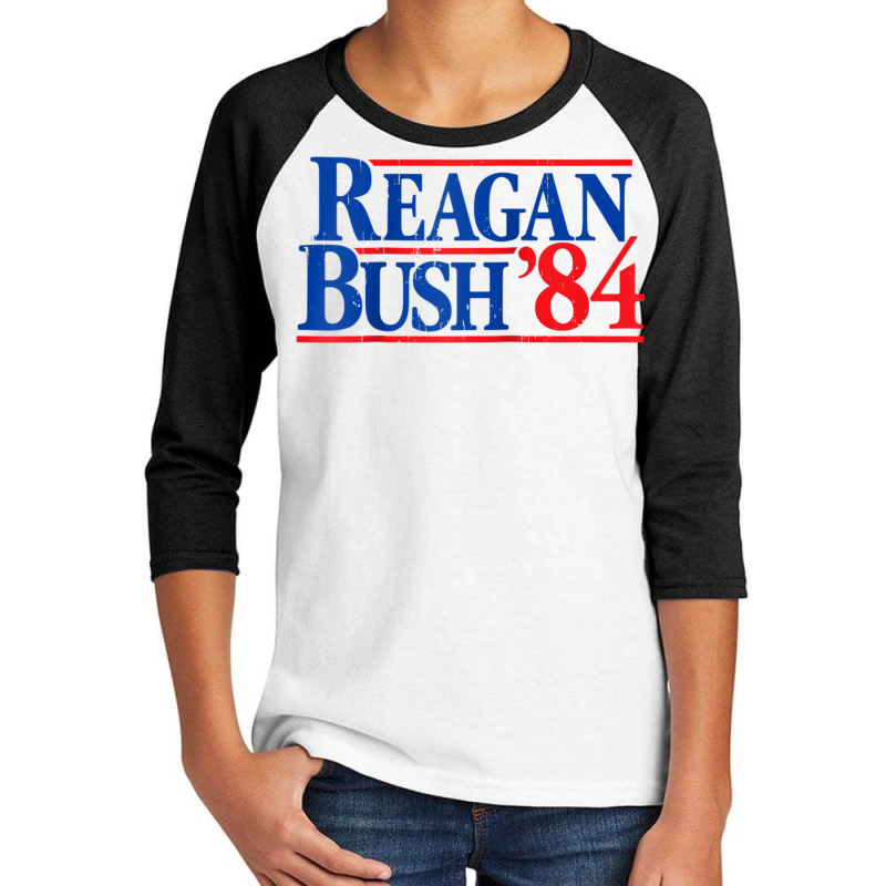 Reagan Bush '84 Vintage Republican Raglan Baseball Tee Youth 3/4 Sleeve by cm-arts | Artistshot