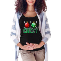 Chest Nuts Christmas Light Matching Couple Chestnuts Maternity Scoop Neck T-shirt | Artistshot