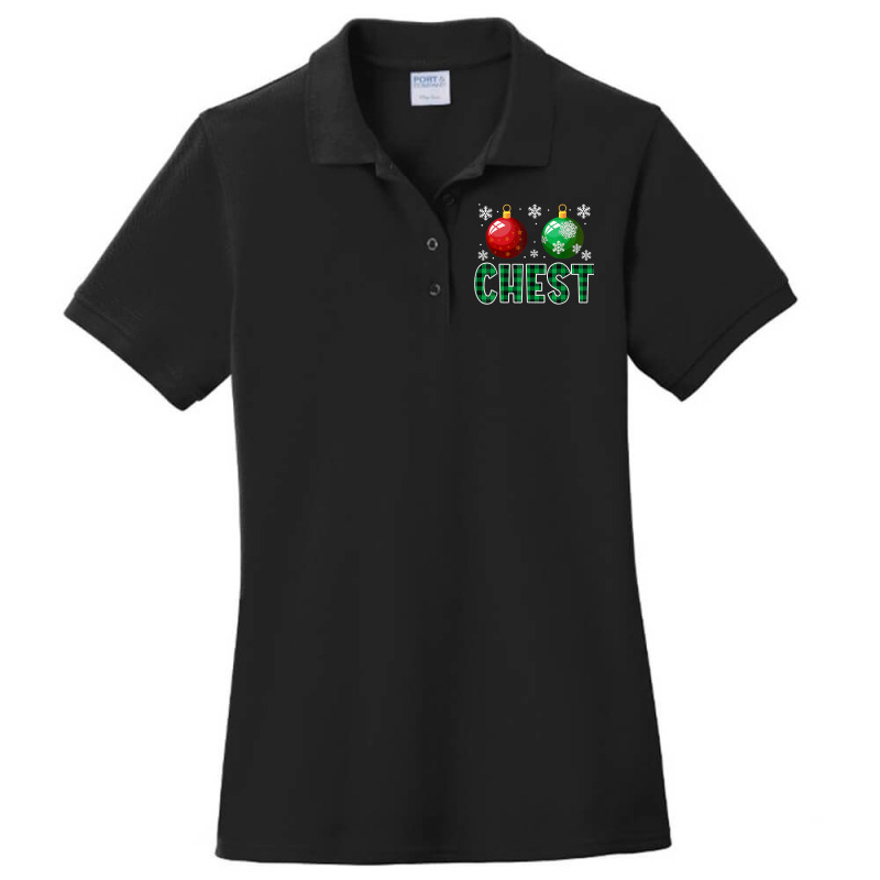 Chest Nuts Christmas Light Matching Couple Chestnuts Ladies Polo Shirt by Uniform | Artistshot