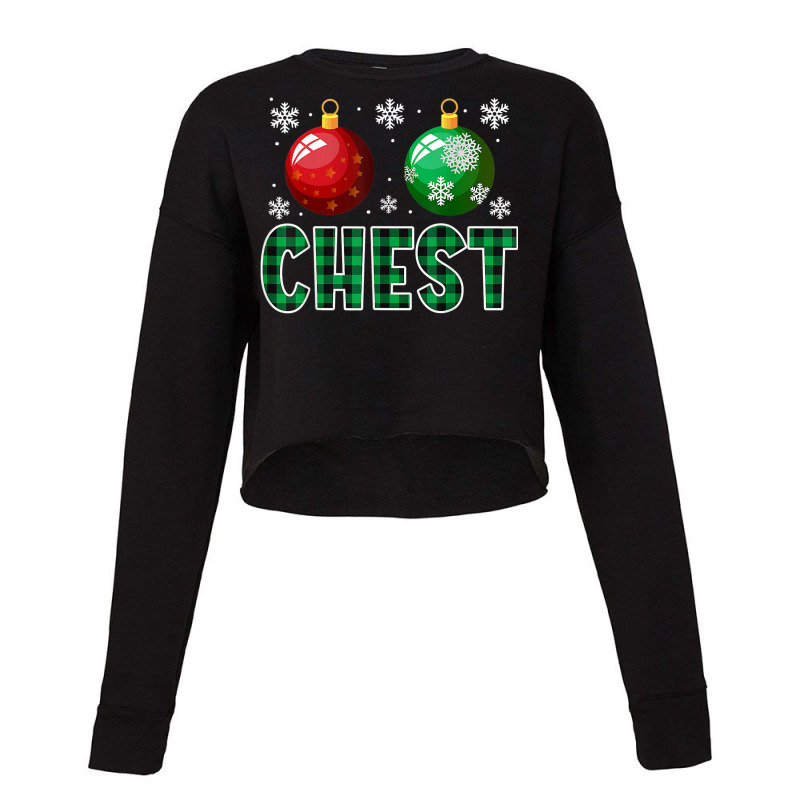 Chest Nuts Christmas Light Matching Couple Chestnuts Cropped Sweater by Uniform | Artistshot