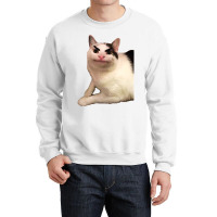 Beluga Discord Funny Cat Angry Version Crewneck Sweatshirt | Artistshot