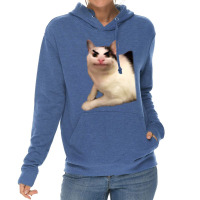 Beluga Discord Funny Cat Angry Version Lightweight Hoodie | Artistshot