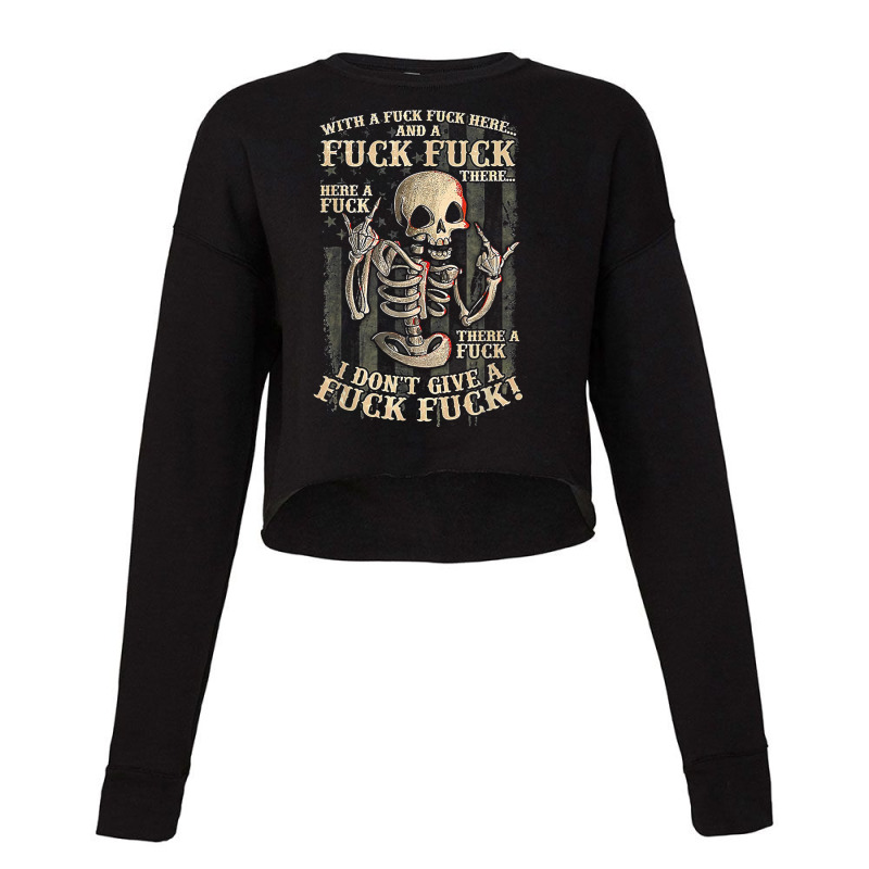 I Don't Give A Fuck Fuck T Shirt Cropped Sweater by cm-arts | Artistshot