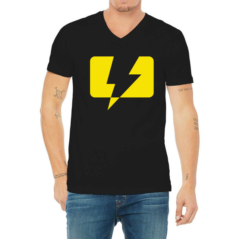 Lightning V-Neck Tee by MegaAgustina | Artistshot