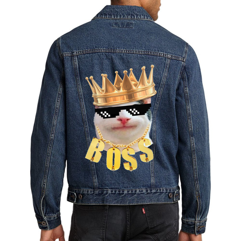 Cat Beluga Men Denim Jacket | Artistshot