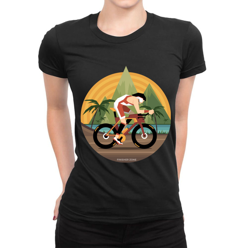 Kona Triathlete Ladies Fitted T-Shirt by KENNETHPCLING | Artistshot