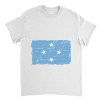 Flag Of Micronesia - Vintage Look - Banner Classic T-shirt | Artistshot