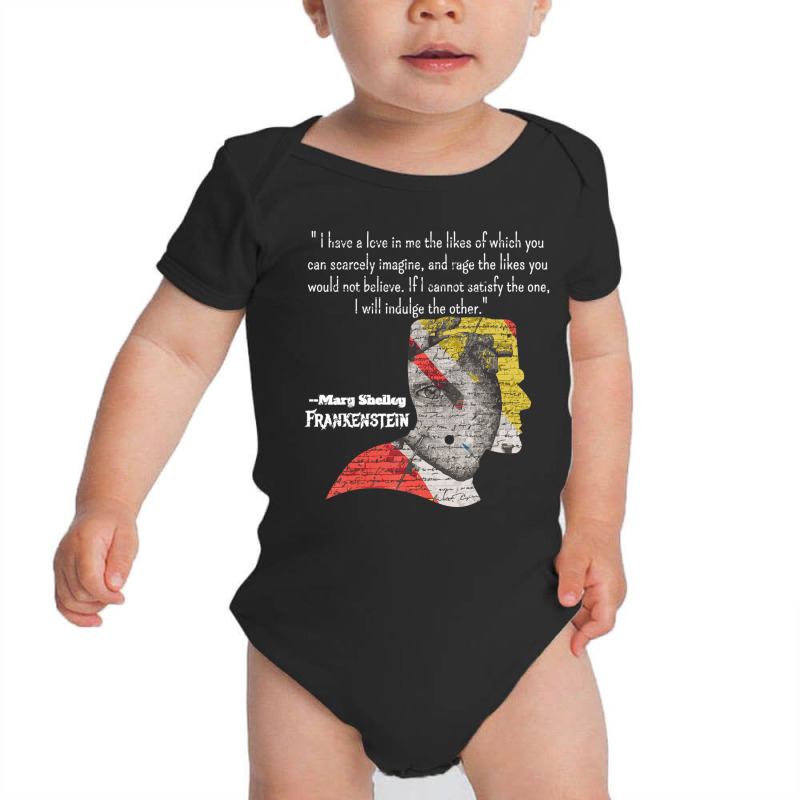 Mary Shelley Frankenstein Quote Baby Bodysuit by cm-arts | Artistshot