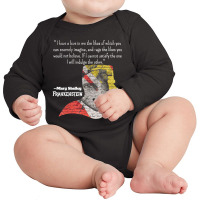 Mary Shelley Frankenstein Quote Long Sleeve Baby Bodysuit | Artistshot