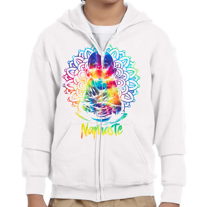 Namaste Zen Yoga Meditate Workout Meditation Pullover Hoodie Youth Zipper Hoodie by cm-arts | Artistshot