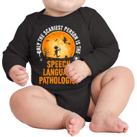 Halloween Speech Language Pathologist For Men & Women Long Sleeve Baby Bodysuit | Artistshot