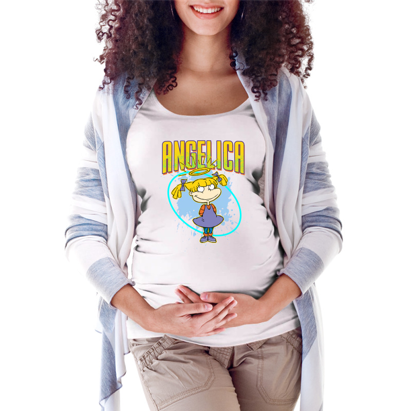 Mademark X Rugrats   Angelica Pickles Sweatshirt Maternity Scoop Neck T-shirt by cm-arts | Artistshot