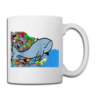 Blue Whale, Marine Sea Animal, Ocean Life, Surf, Art Work Raglan Baseb Coffee Mug | Artistshot