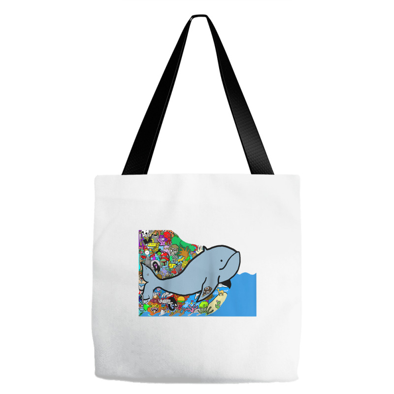 Blue Whale, Marine Sea Animal, Ocean Life, Surf, Art Work Raglan Baseb Tote Bags | Artistshot