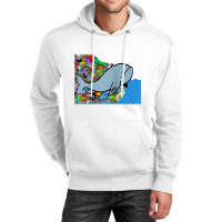 Blue Whale, Marine Sea Animal, Ocean Life, Surf, Art Work Raglan Baseb Unisex Hoodie | Artistshot