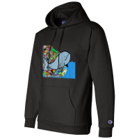 Blue Whale, Marine Sea Animal, Ocean Life, Surf, Art Work Raglan Baseb Champion Hoodie | Artistshot