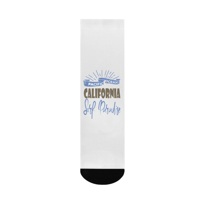 Pacific Ocean California Surf Paradise Crew Socks | Artistshot