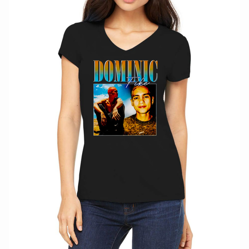 Dominic Fikel, Dominic, Fike, The Dominic Fike, Dominic Fike Art, Domi Women's V-Neck T-Shirt by cm-arts | Artistshot