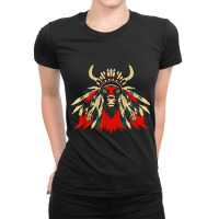 Bison American Indian Native American Nature &outdoor Spirit T Shirt Ladies Fitted T-shirt | Artistshot