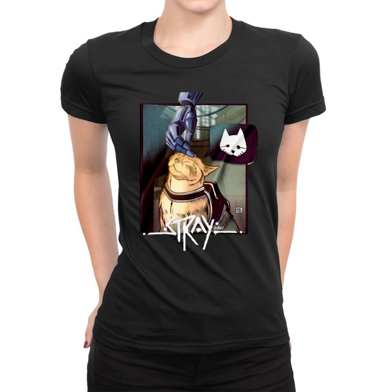 Stray Cat Game, Stray Cat Games, The Stray Cat Game, Stray Cat Game Ar Ladies Fitted T-Shirt by cm-arts | Artistshot