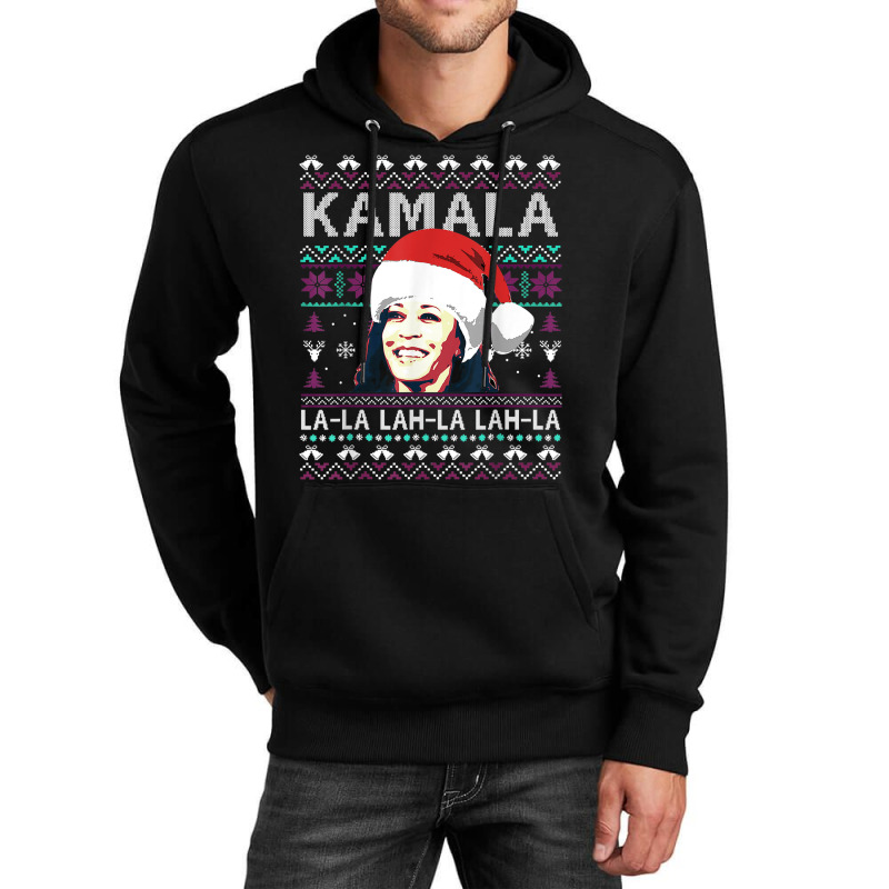 Santa Kamala Ugly Christmas Sweater Kamalalalala Unisex Hoodie | Artistshot