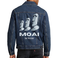 Rapa Nui Moai Easter Islands Statue Heads Mystery T Shirt Men Denim Jacket | Artistshot